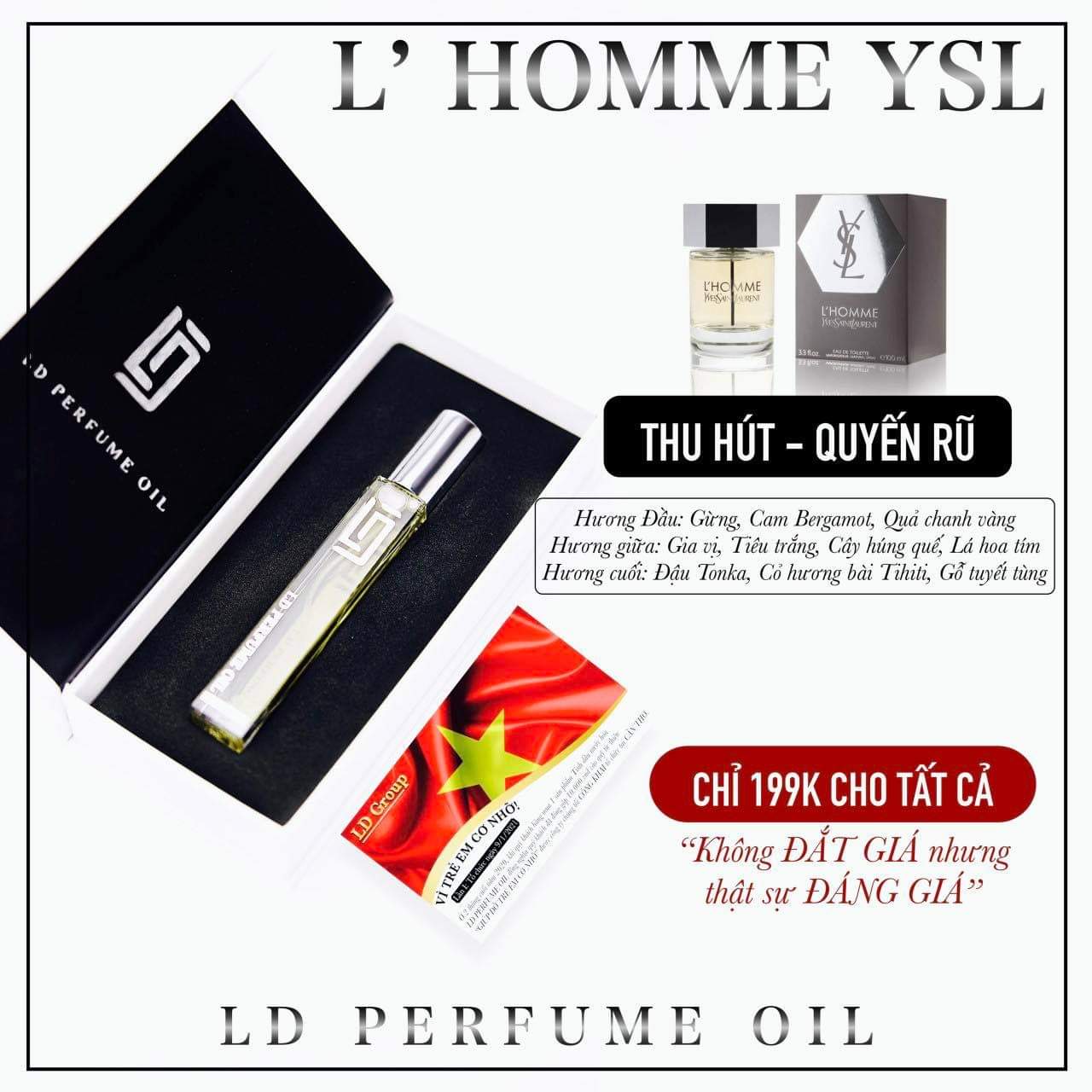 NƯỚC HOA PHÁP LD PERFUME OIL