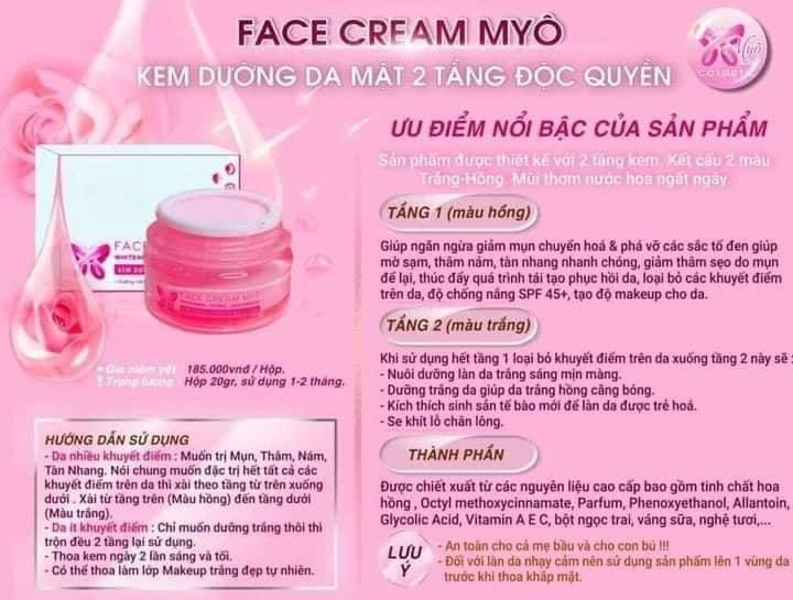 [Nhập RS0822 giảm 30k cho đơn 99k]FACE 2 TẦNG MYÔ