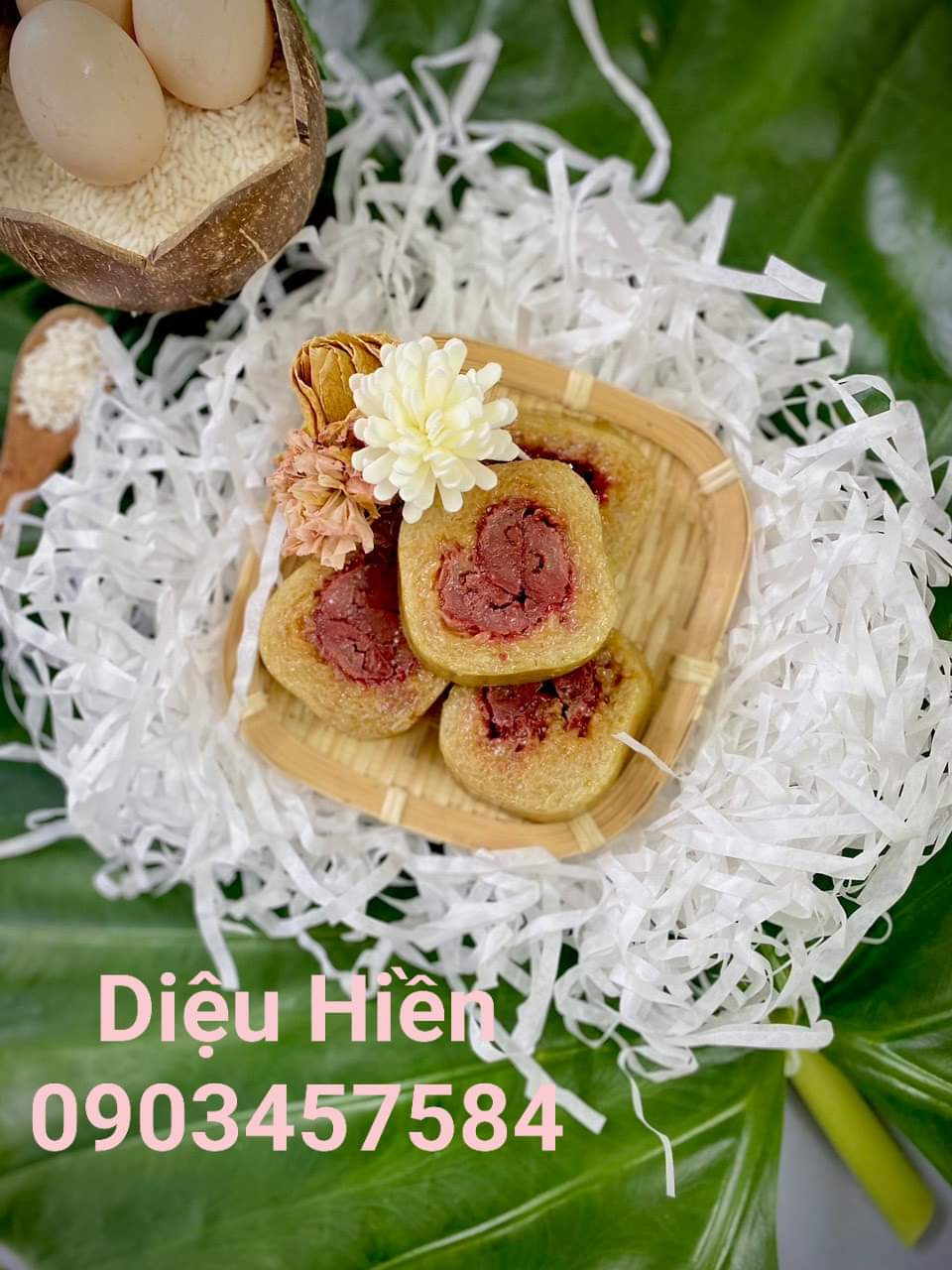 Bánh Tét Miền Tây_Nhân Chuối~500gr (có hút chân không)