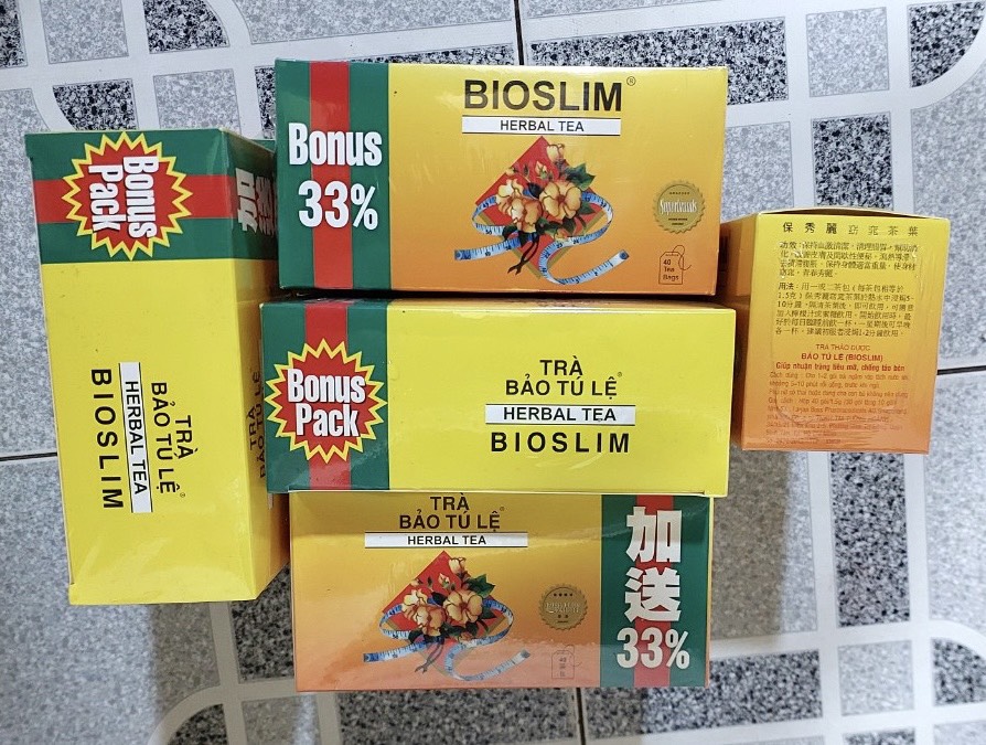 Trà thải mỡ tiêu hoá Bioslim bảo tú lệ hộp/40gối