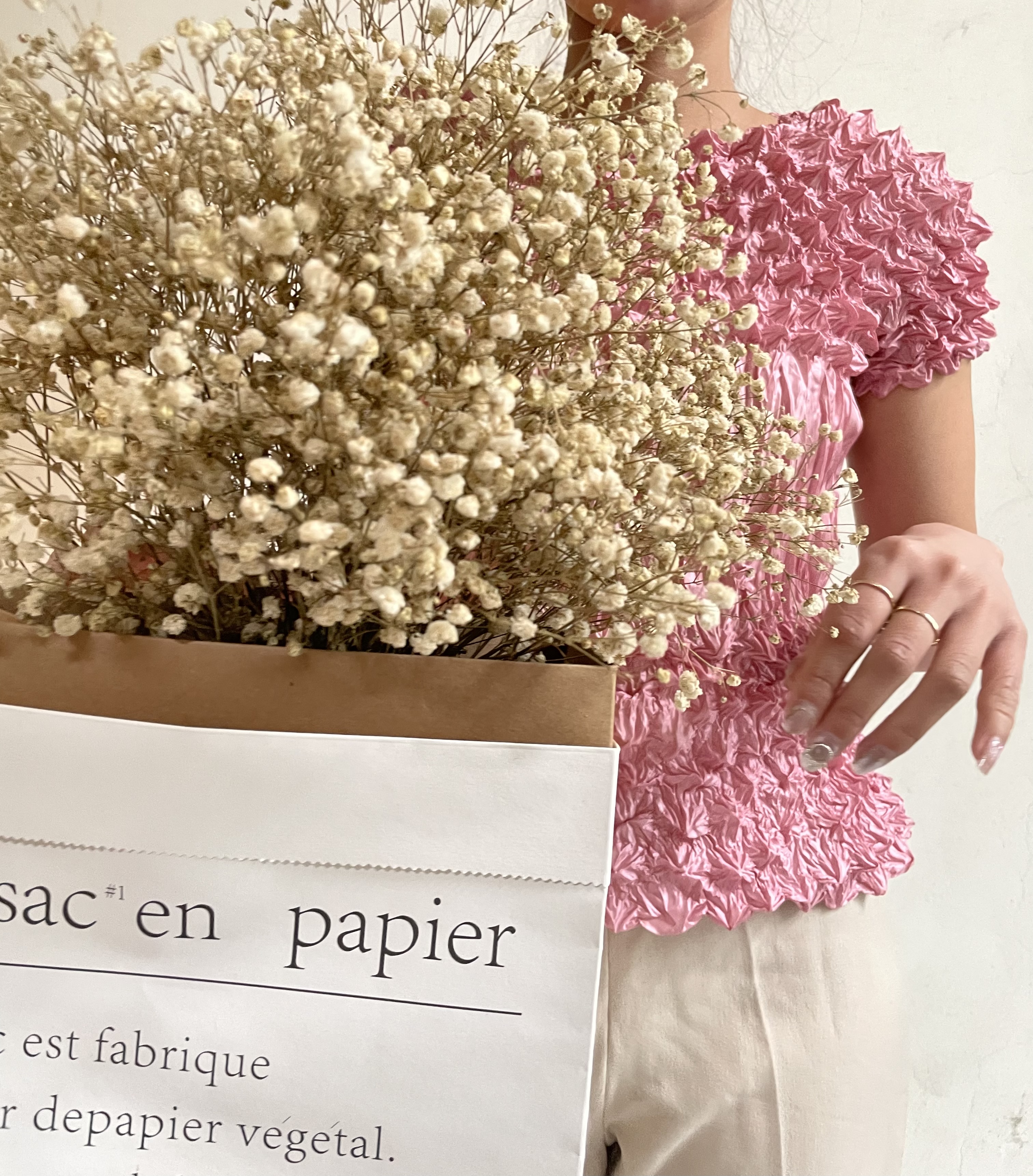 [2hand] Popcorn hồng baby tay ngắn
