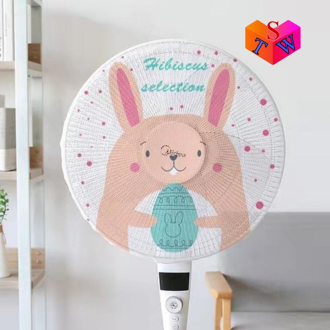 Lưới bọc quạt chống bụi an toàn cho trẻ.
