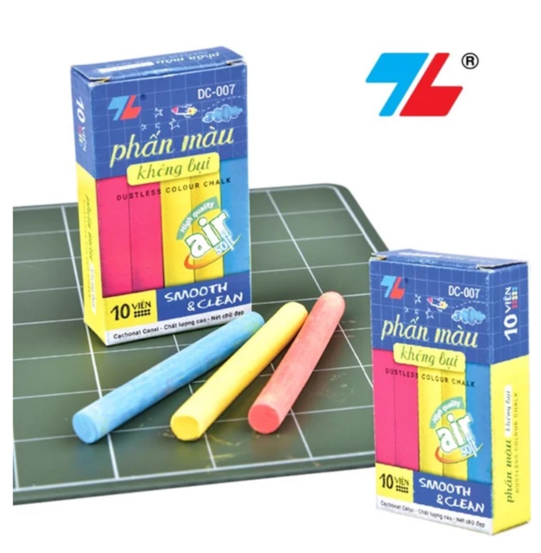 Phấn màu không bụi Thiên Long DC-007(1 hộp /10 viên)