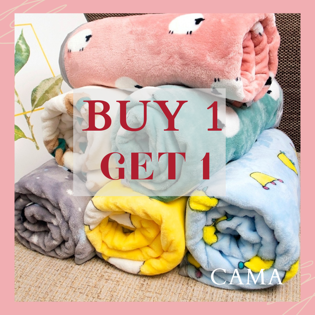 BUY 1 TAKE 1 Random design Double size fleece blanket Lazada PH