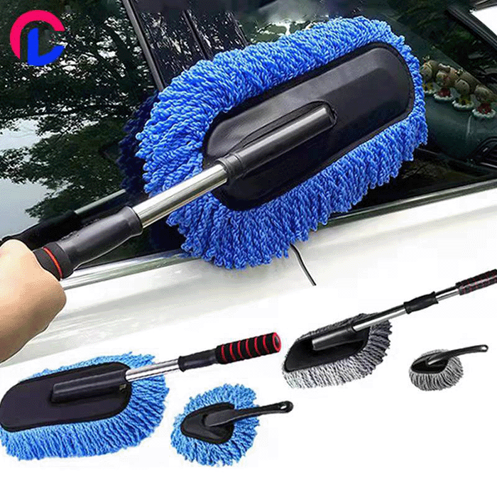 Caisy LEX Practical Car Wash Cleaning Brush Duster Dust Set Wax Mop