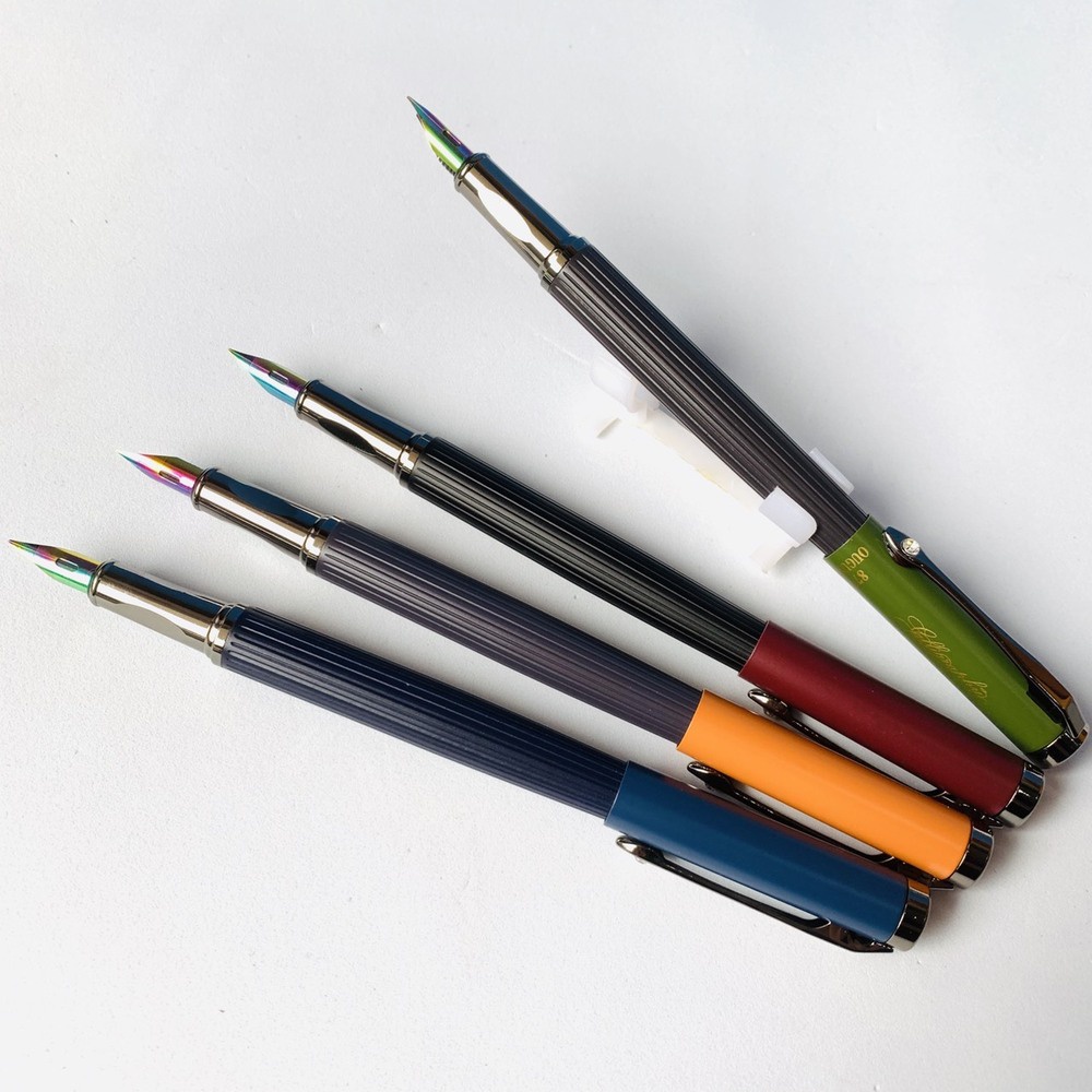 Bút máy 877 ngòi lá tre calligraphy viết nét thanh đậm
