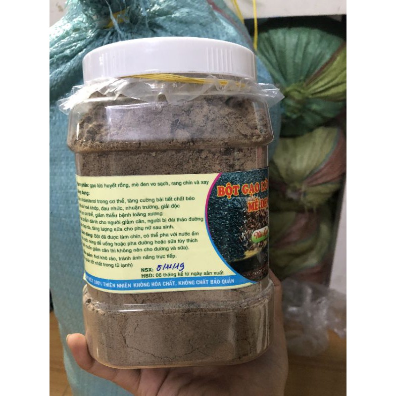 Bột gạo lứt mè đen HANDMADE 500gr