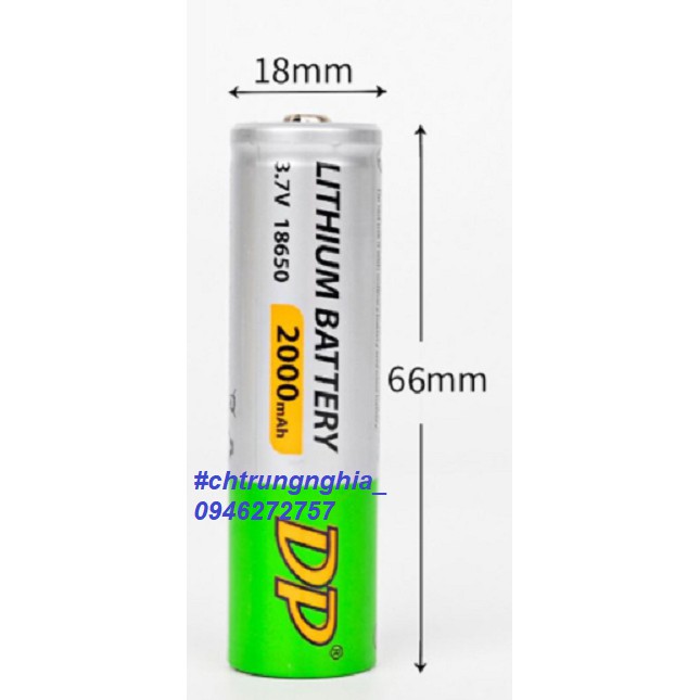 [Premium 18650 Battery Dp] Rechargeable 18650 Lion Dp Battery 3.7V 2000 3000Mah