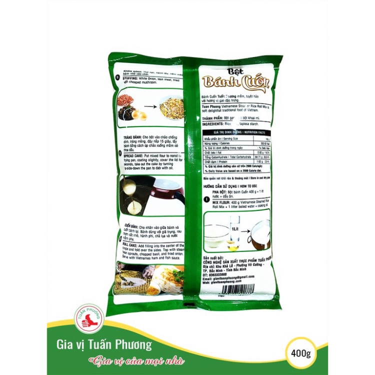 Bột Bánh Cuốn Tuấn Phương gói 400g