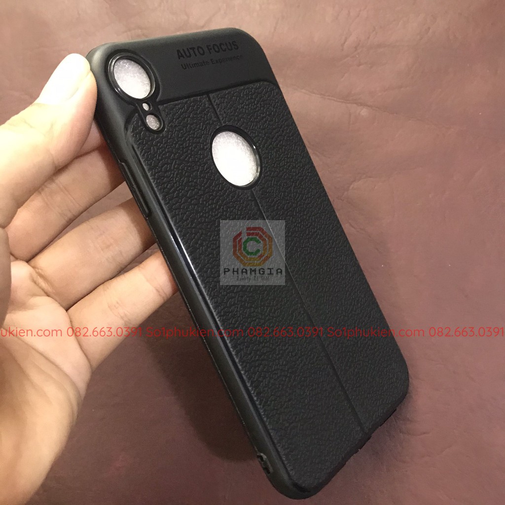 Ốp lưng Iphone XR giả da auto focus bảo vệ mặt lưng máy