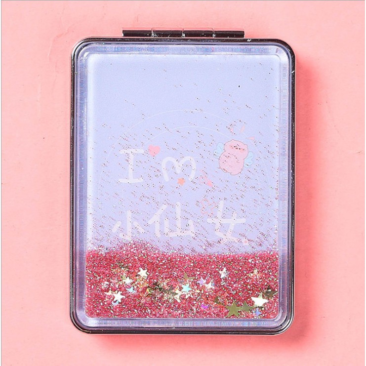 Gương mini gập 2 mặt bỏ túi siêu cute G03