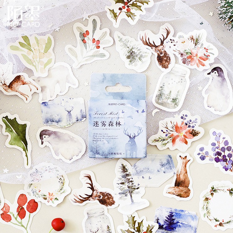Bộ sticker/ Hình dán Họa Tiết Nam Cực (46 Hình)