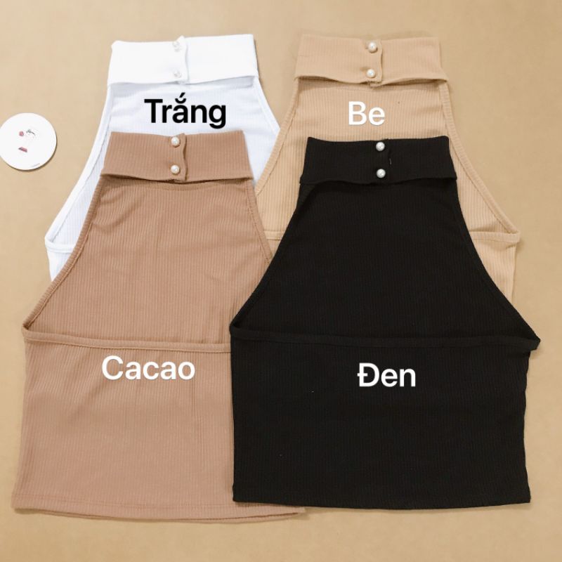 Áo Yếm Ngọc Croptop Thun Gân A4-YN