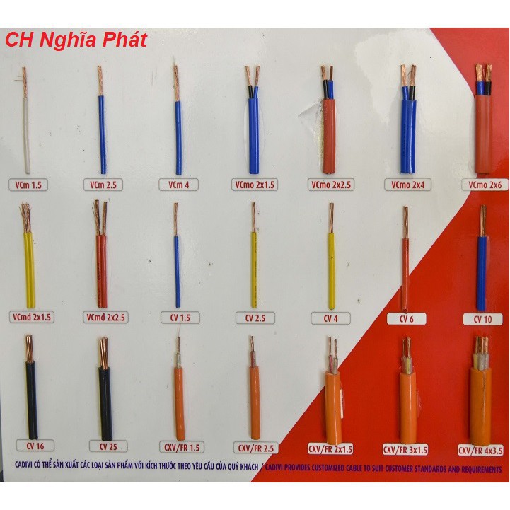 DÂY ĐIỆN ĐÔI MỀM CADIVI VCMD 2X1.5 MM2- 100 MÉT