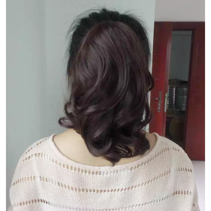 Tóc giả nữ ngoạm xoăn ngắn 25cm 💖FREESHIP💖 kẹp ngoạm tóc giả xoăn ngắn, quặm tóc giả nữ, tóc giả nữ xoăn ngắn