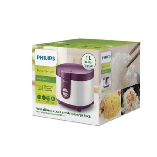 Philips HD 3116/30 Rice Cooker Basic 1 Liter Ungu Lazada Indonesia