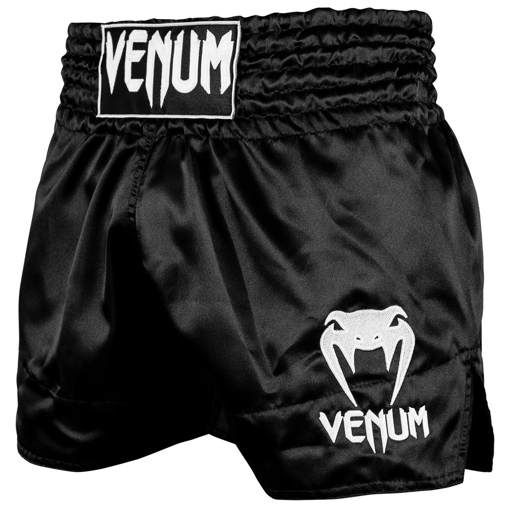 Quần Muay Thai Venum Clic – Black White