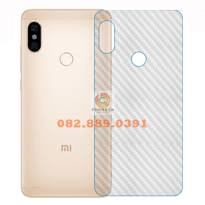 Miếng dán mặt lưng skin carbon Xiaomi Redmi Note 5/ Note 5 Pro/ Note 5A/ Note 5A prime