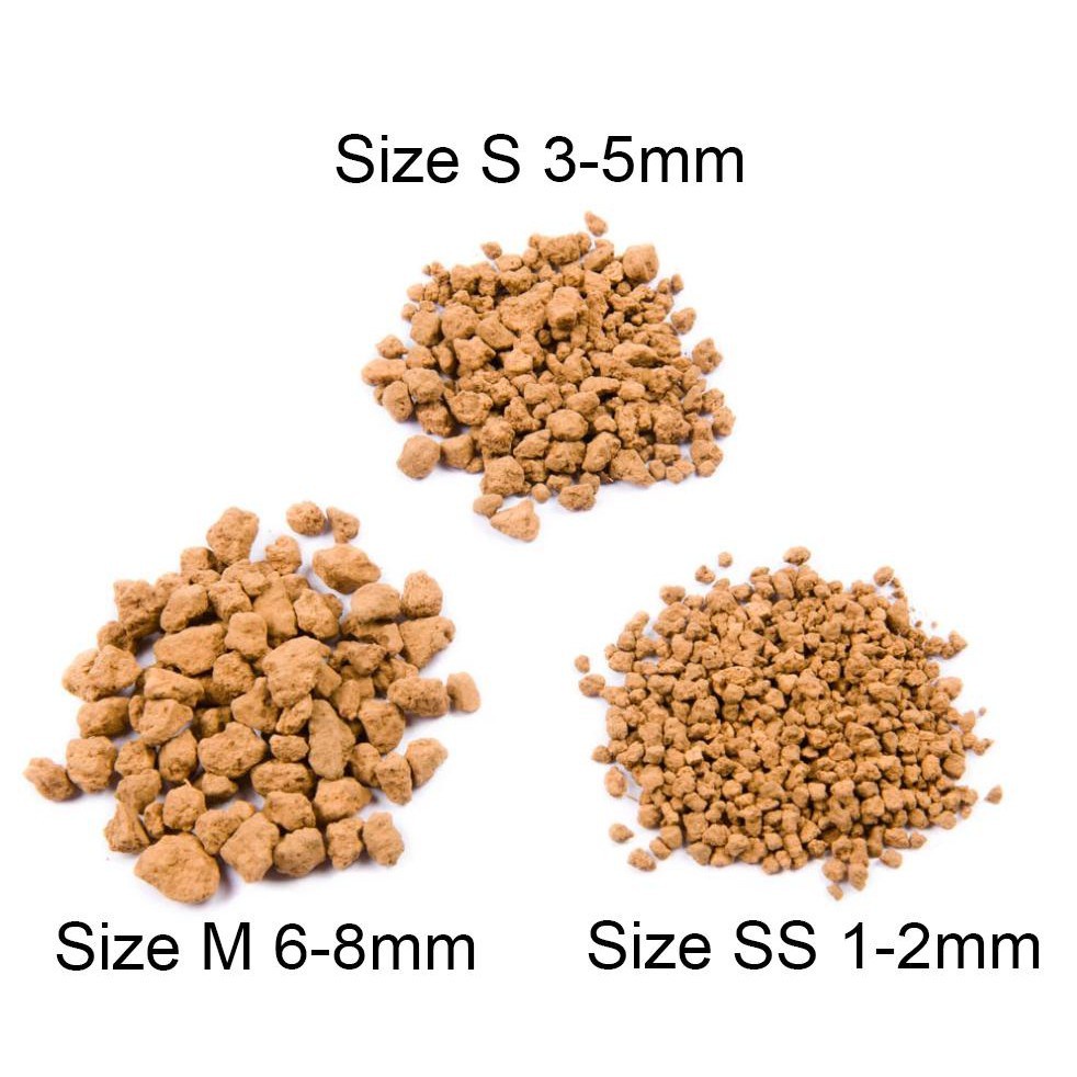 Đất nung Akadama Nhật Bản, kích thước hạt (1-3mm), Đất nung trồng sen đá