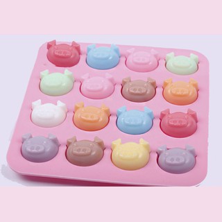 [HCM]Khuôn Silicon hình mặt heo Đổ Socola/ Thạch/ Đá/ Kẹochipchip/ Pudding