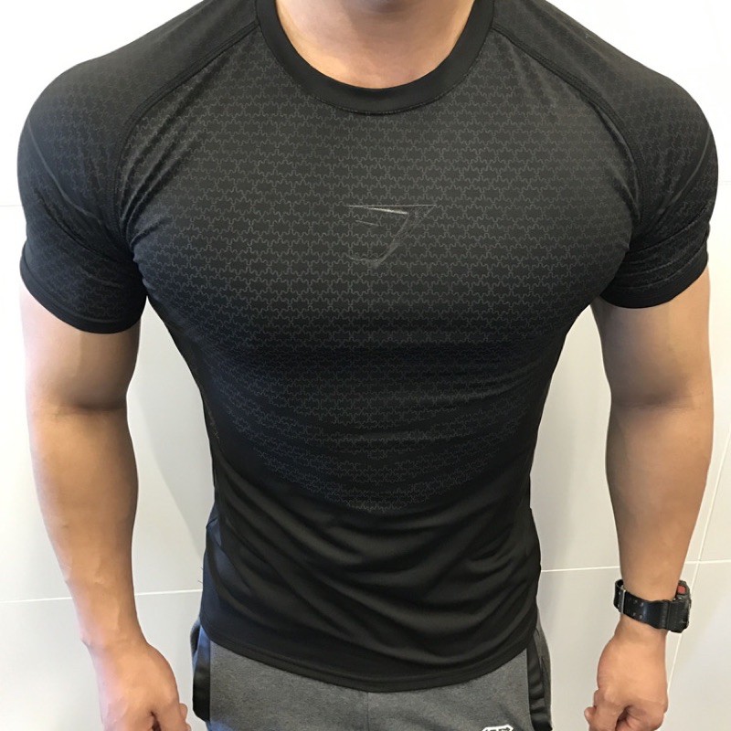 GymShark Onxy T⭐️Ready Stock Baju gym tshirt sado 健身衣服短袖速