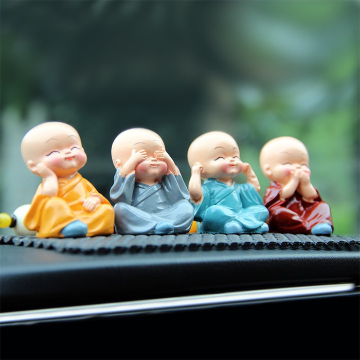 Set 4 Tượng Phật Phong Thủy, Tượng tứ không (Có Hộp)