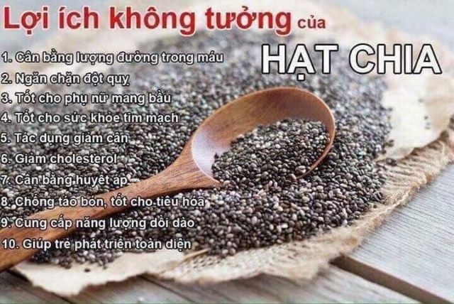 [Keto] 500g hạt chia Úc đen chuẩn ngon