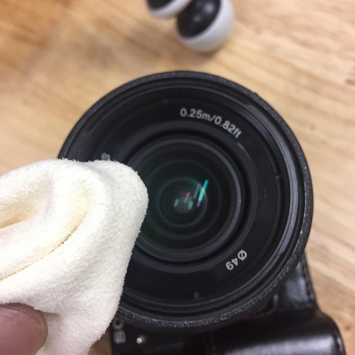 Khăn lau lens da cừu khổ 15x20CM