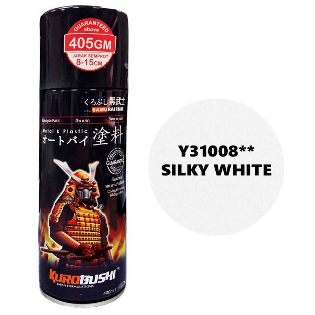 [HCM]Samurai Y31008 _ Sơn xit xe máy màu trắng mịn - Silky White