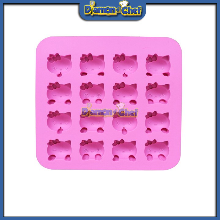 Khuôn Silicon Socola 16 Kitty icon cảm xúc