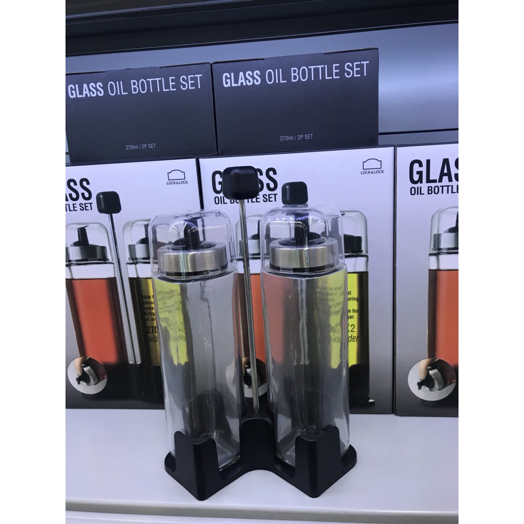 Set 2 hũ thủy tinh đựng gia vị Lock&Lock LLG701 [270ML x2]