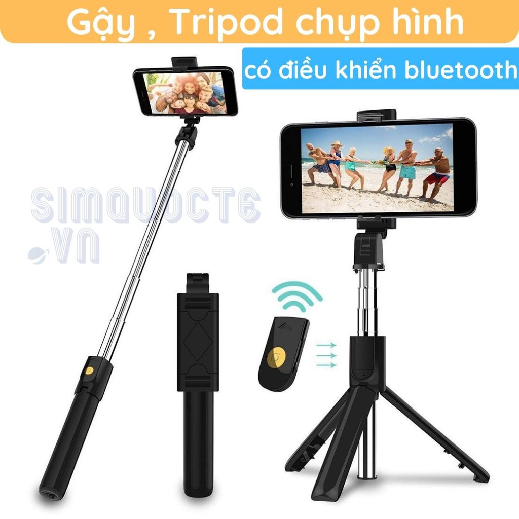 [Có Bảo Hành] Gậy Selfie Tripod Chụp Ảnh Tự Sướng có điều kiển Bluetooth K07