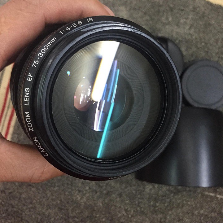 Ống kính máy ảnh Canon EF 75-300 mm f4-5.6 IS USM AF cho máy Crop và FF của Canon