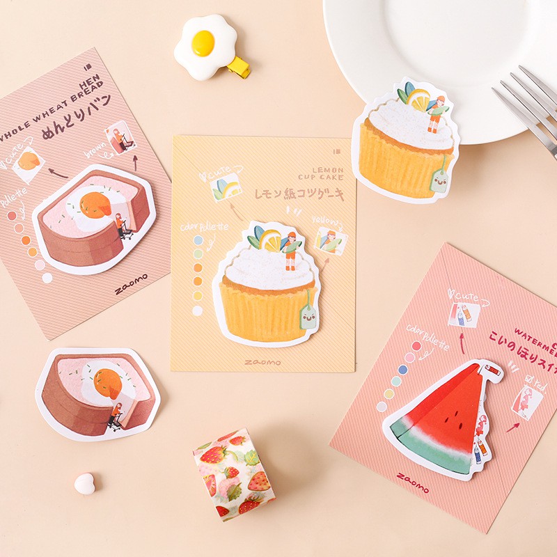 Giấy note/ giấy ghi chú hình món ăn