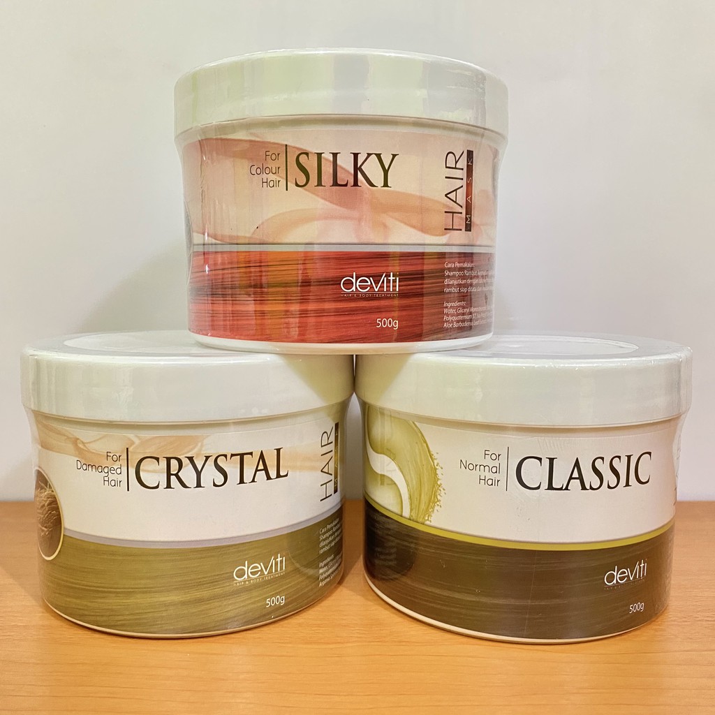 Deviti Deviti Hair Mask Classic & Silky & Crystal / Masker Rambut - 500gr ...