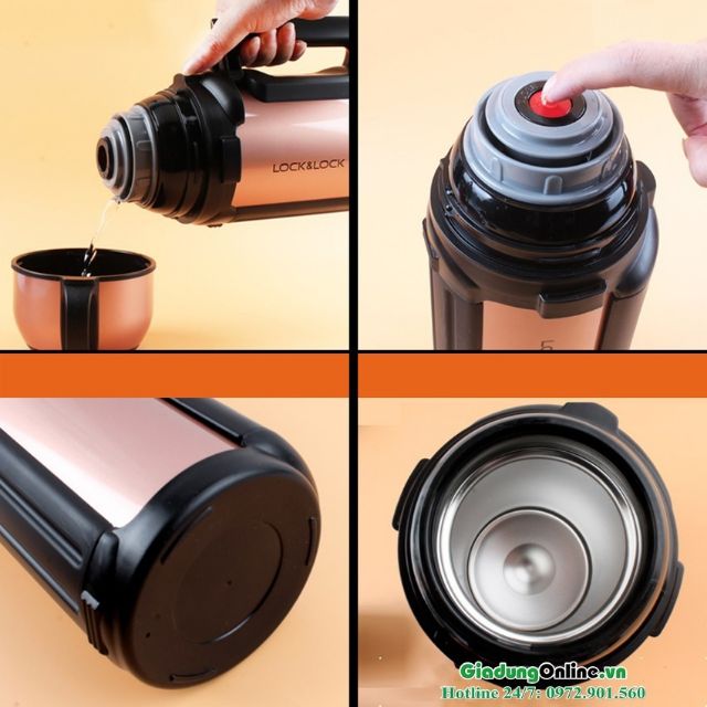 Bình giữ nhiệt ủ trà đậu đen gạo lứt 1.5l