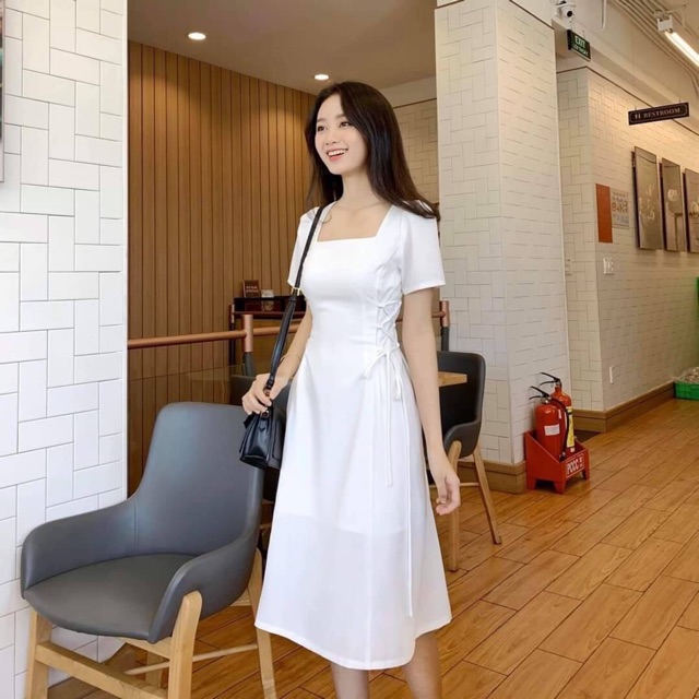 [HCM]Đầm đan dây eo 6 màu (kèm hình thật)