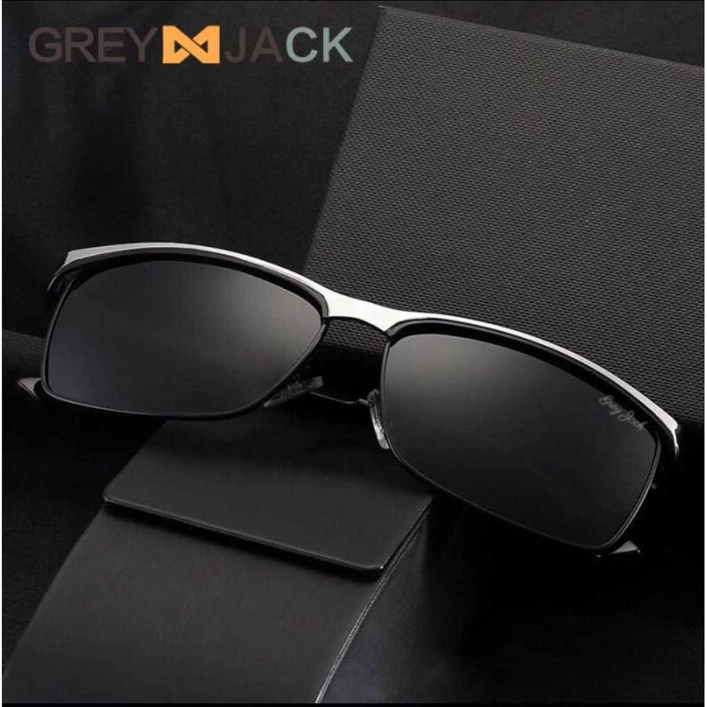 Grey Jack Sunglasses Polarized Kacamata Hitam Style Kotak Simple