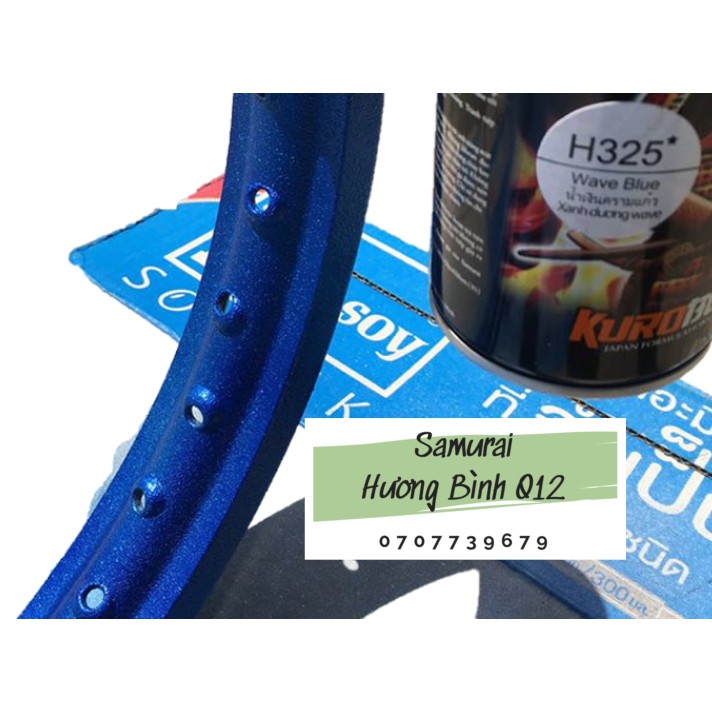[HCM]Samurai H325 -  Sơn xịt xe máy màu Xanh Wave Honda