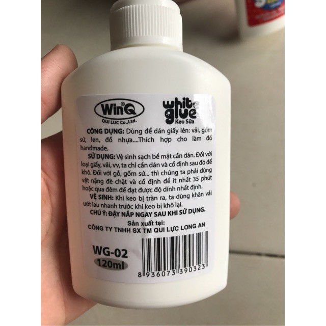 Combo 6 Lọ Keo Sữa Winq 120ml