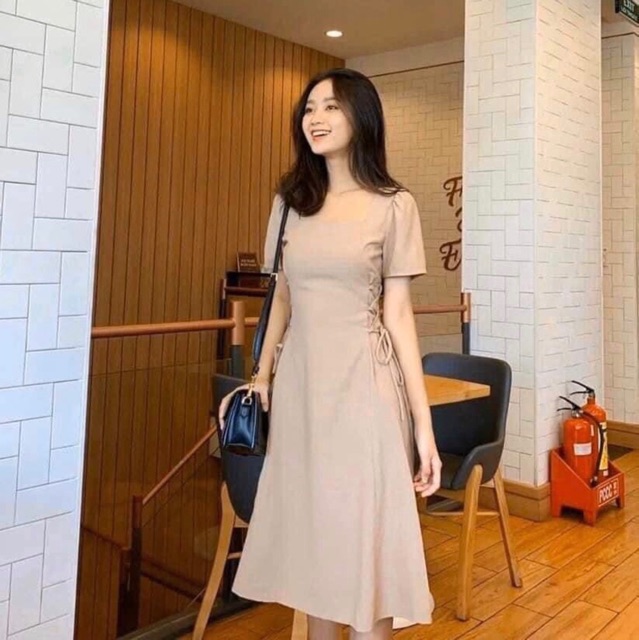 [HCM]Đầm đan dây eo 6 màu (kèm hình thật)