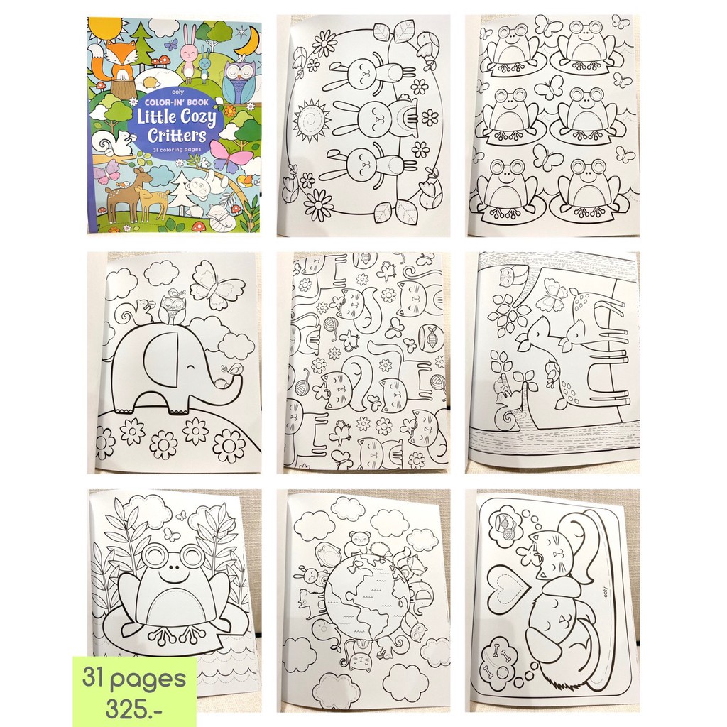 Little Cozy Critters Coloring Book