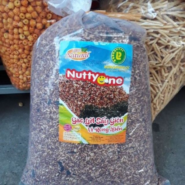 1kg gạo lứt sấy nguyên vị thực dưỡng (giá sale)