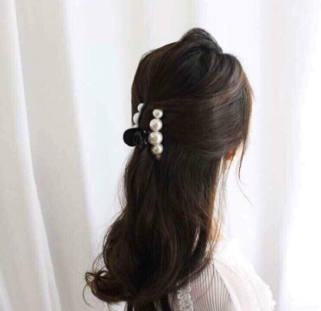 Kẹp Tóc Hạt Trai Quý Phái
