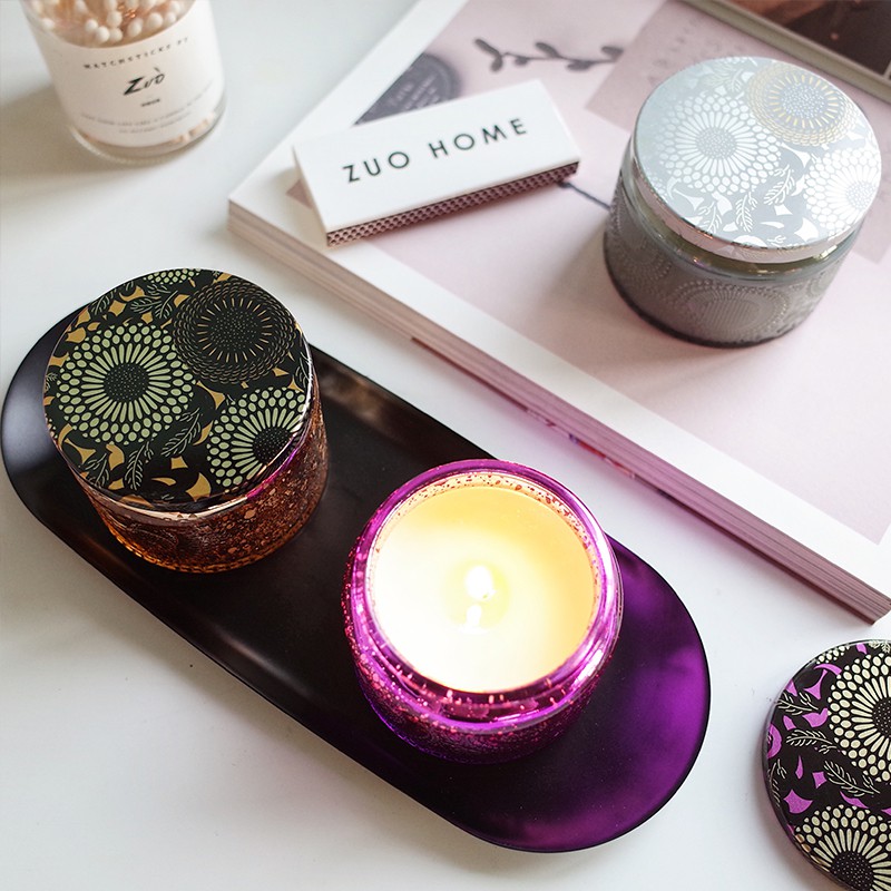 [DIY] Cốc Đựng Nến Thủy Tinh Làm Nến Thơm Handmade ( Kèm Nắp)