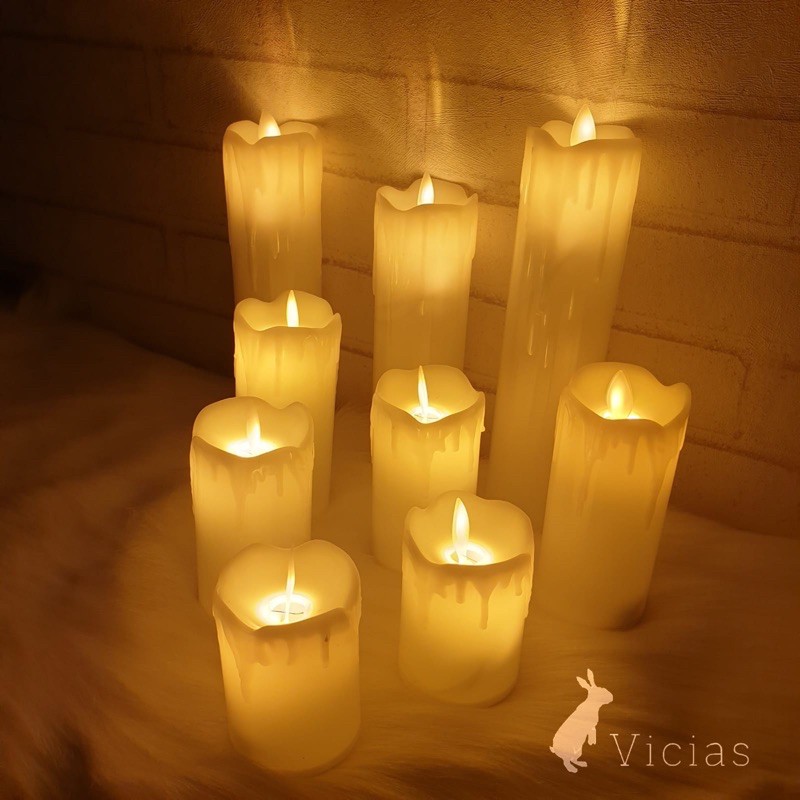 Lin 04 Lilin Led Candle Baterai Elektrik Dekorasi Centerpiece Melted D 5cm Lazada Indonesia