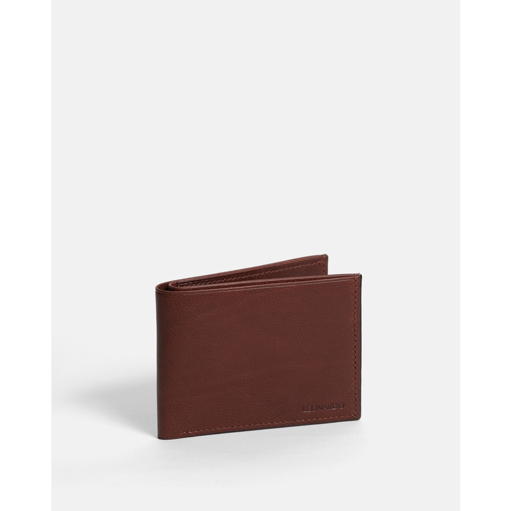 Ví da nam Leonardo Bifold Albert chất da Vachetta nhập khẩu