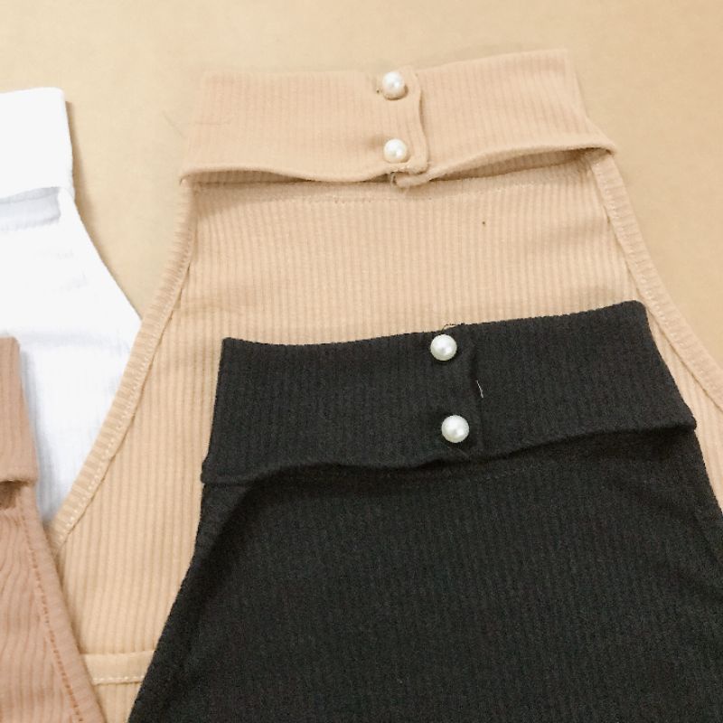 Áo Yếm Ngọc Croptop Thun Gân A4-YN