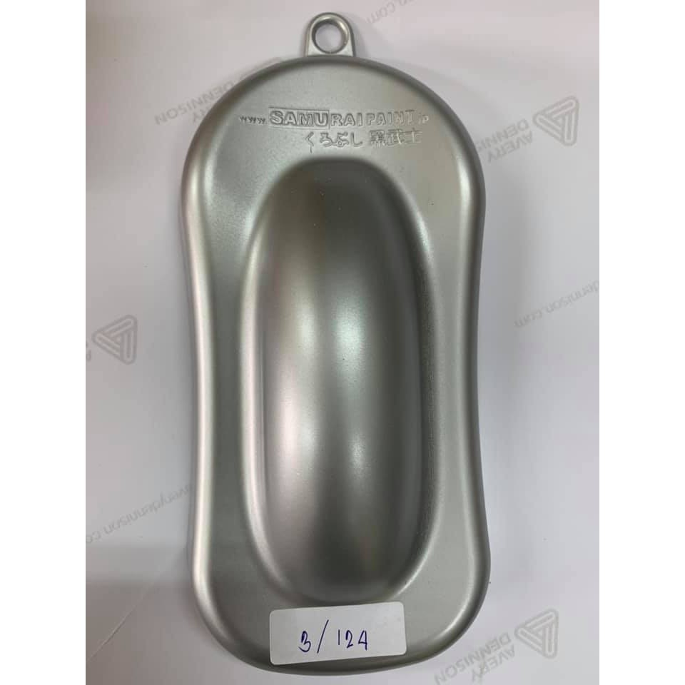 Samurai 124 - Chai sơn xịt sơn xe máy Samurai 3/124 màu bạc _ Silver