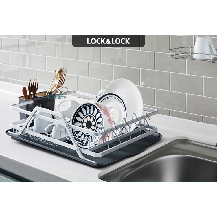 [HCM]Kệ Chén Dĩa Bằng Nhôm Lock&Lock LDR205 [59x38x13CM]
